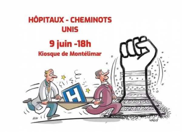 Mobilisation Hôpitaux - Cheminots, unis pour des services de proximité