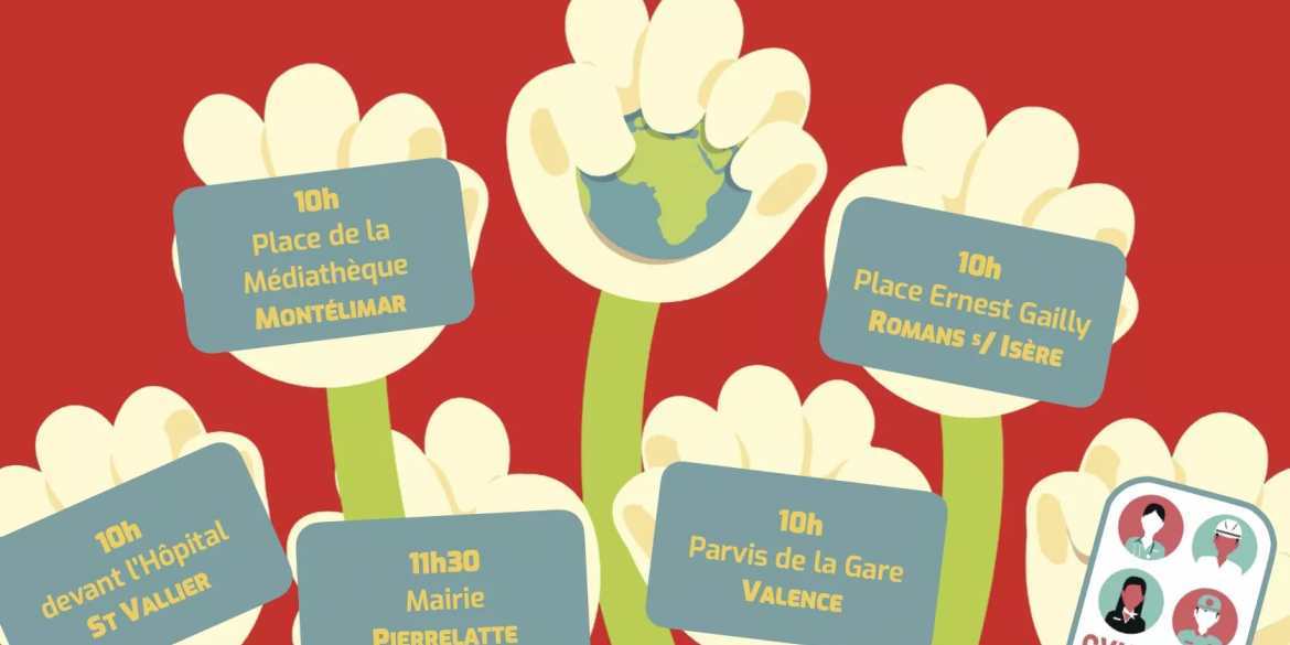 Mobilisation mouillée en Drôme pour ce 1er mai