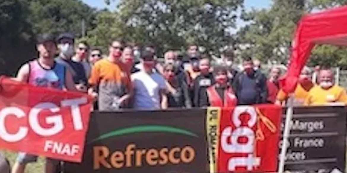 Grève chez Refresco-Délifruits à Margès