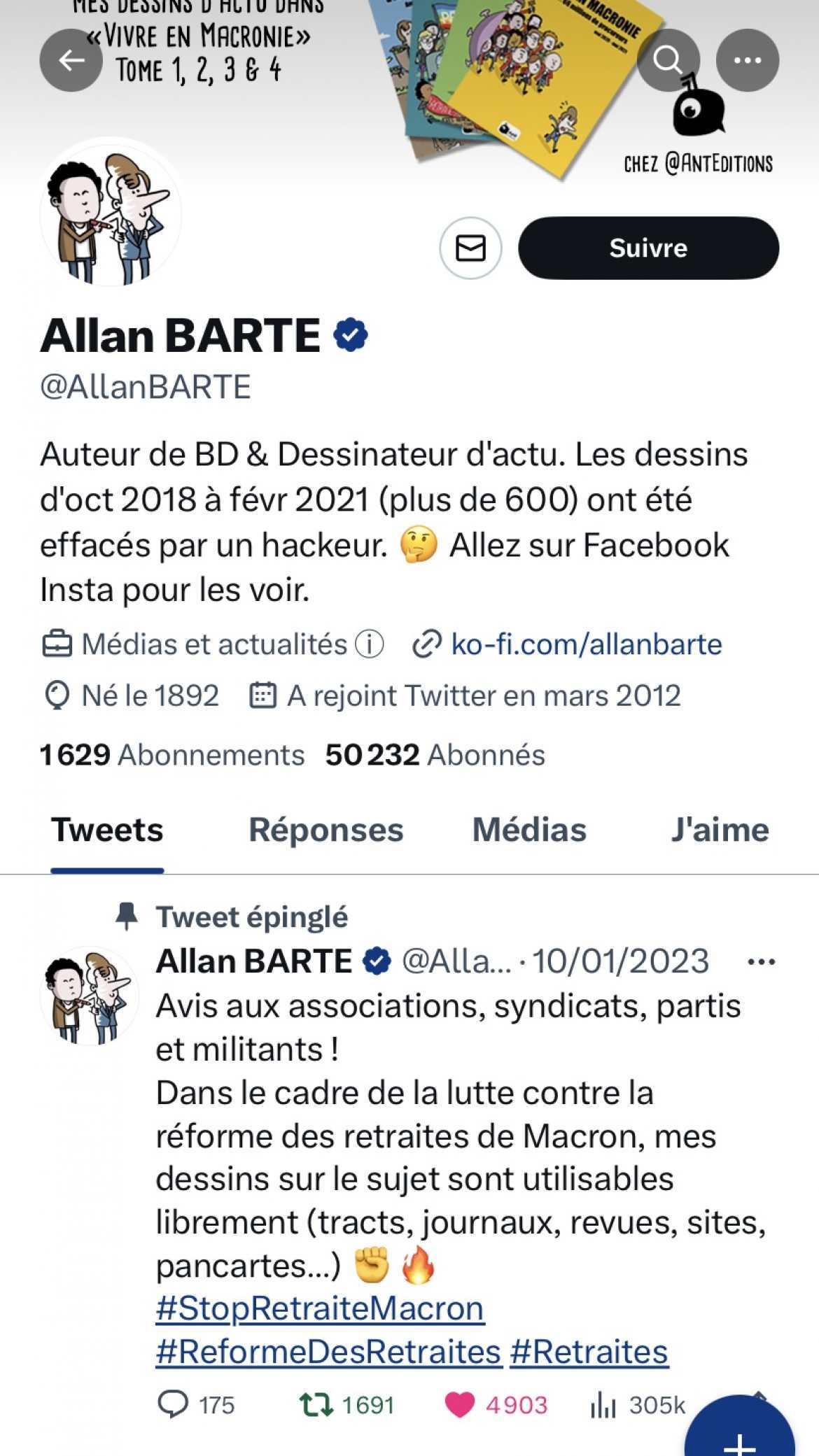 Merci à ALLAN BARTE pour son soutien 