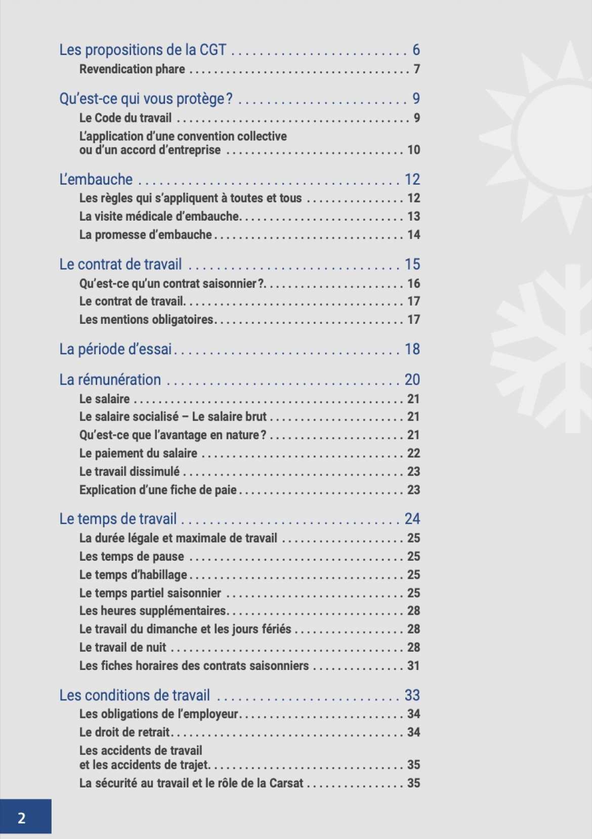 Sommaire Guide Saisonnier - Cliquez pour télécharger le guide