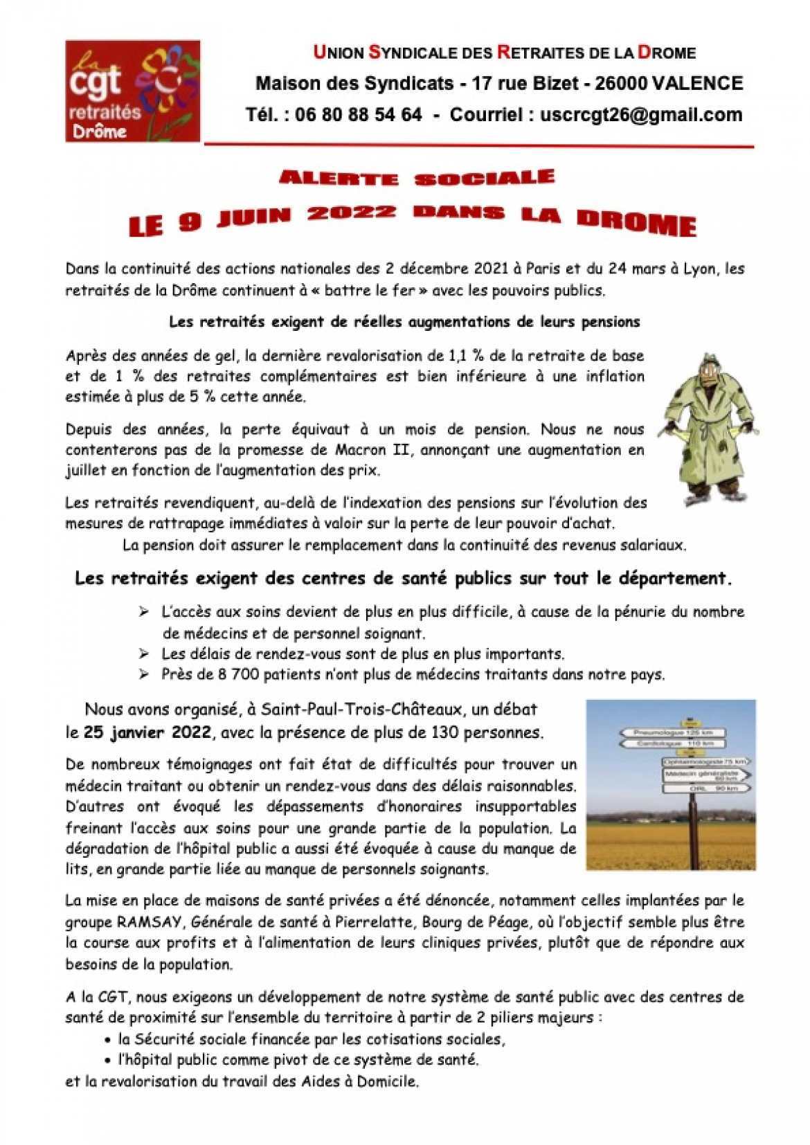 Tract USR 26 le 9 juin