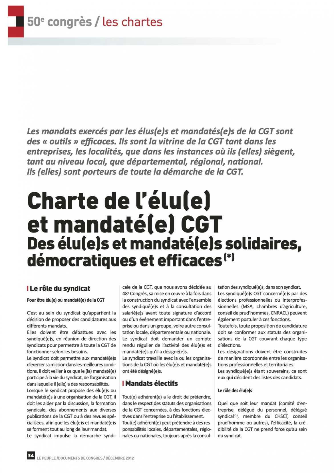 Charte de l'élu.e et mandaté.e CGT - 1