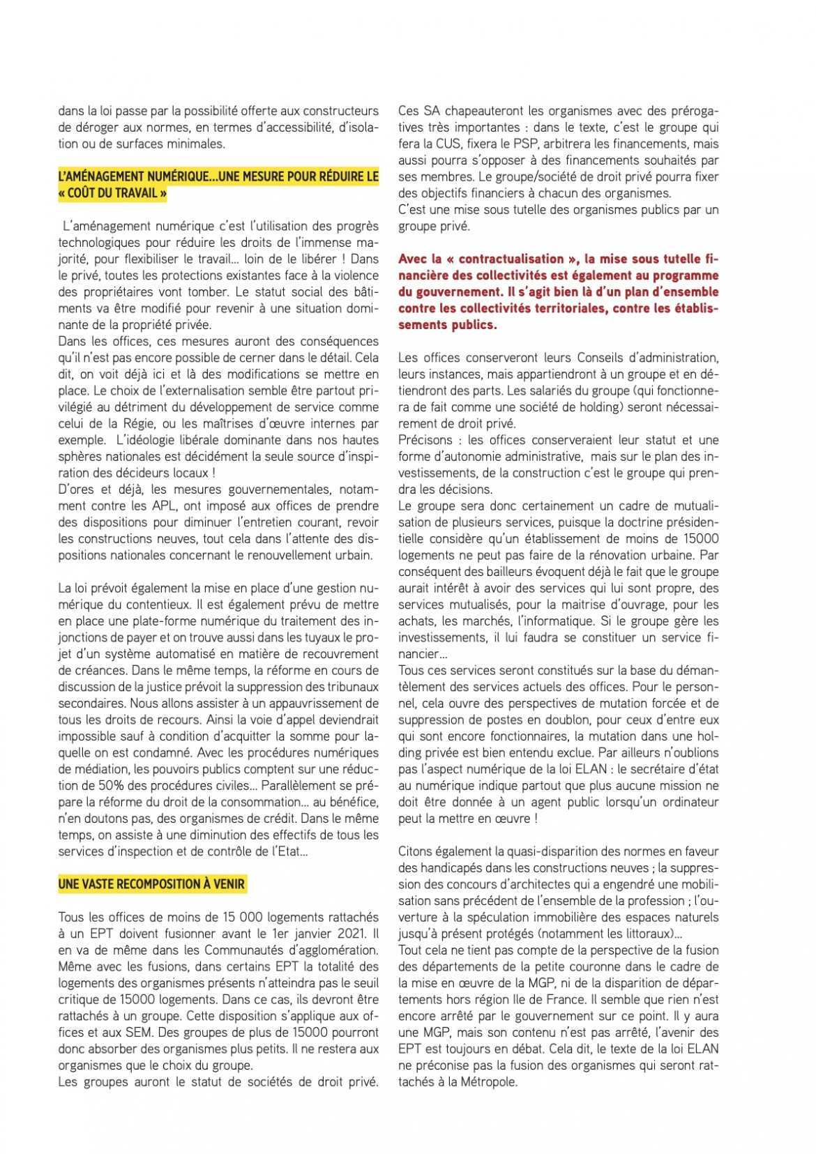 Loi Élan - les démolisseurs en Marche !    p.3