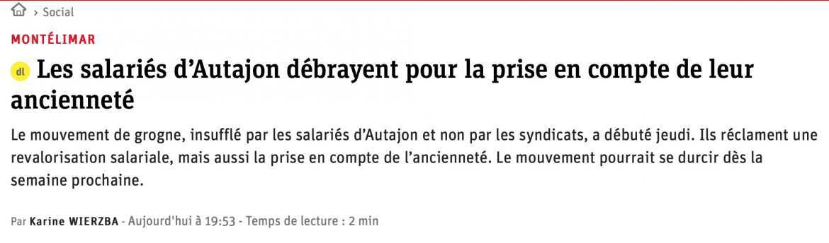 Article du Dauphiné Libéré - 4 juin 2021