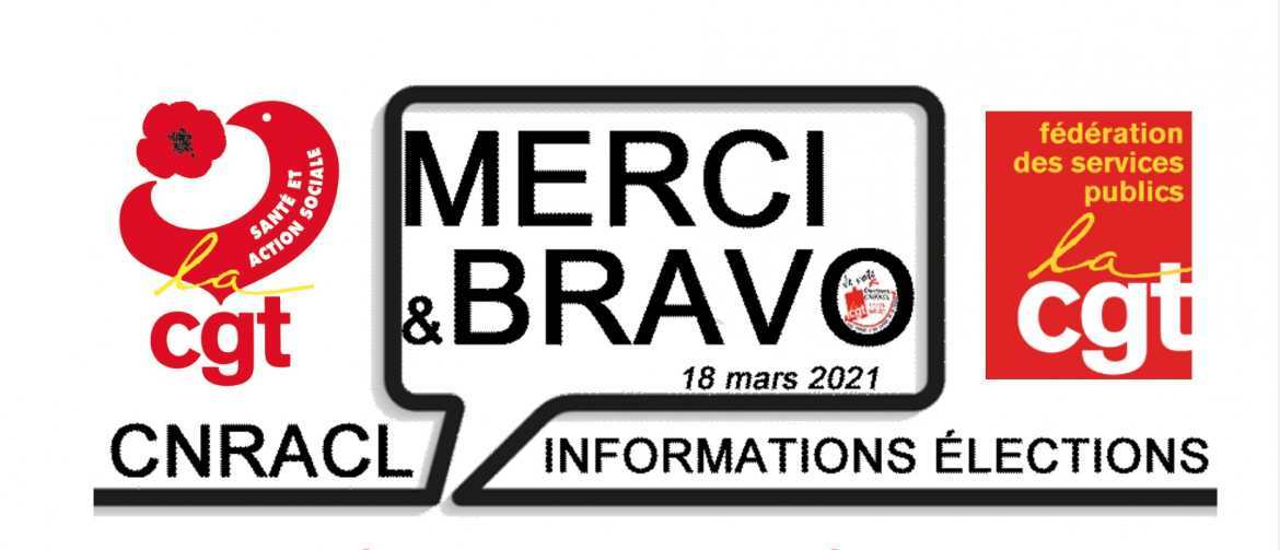 Elections CNRACL - Merci & Bravo !    -  Cliquez sur l'image pour accéder au tract