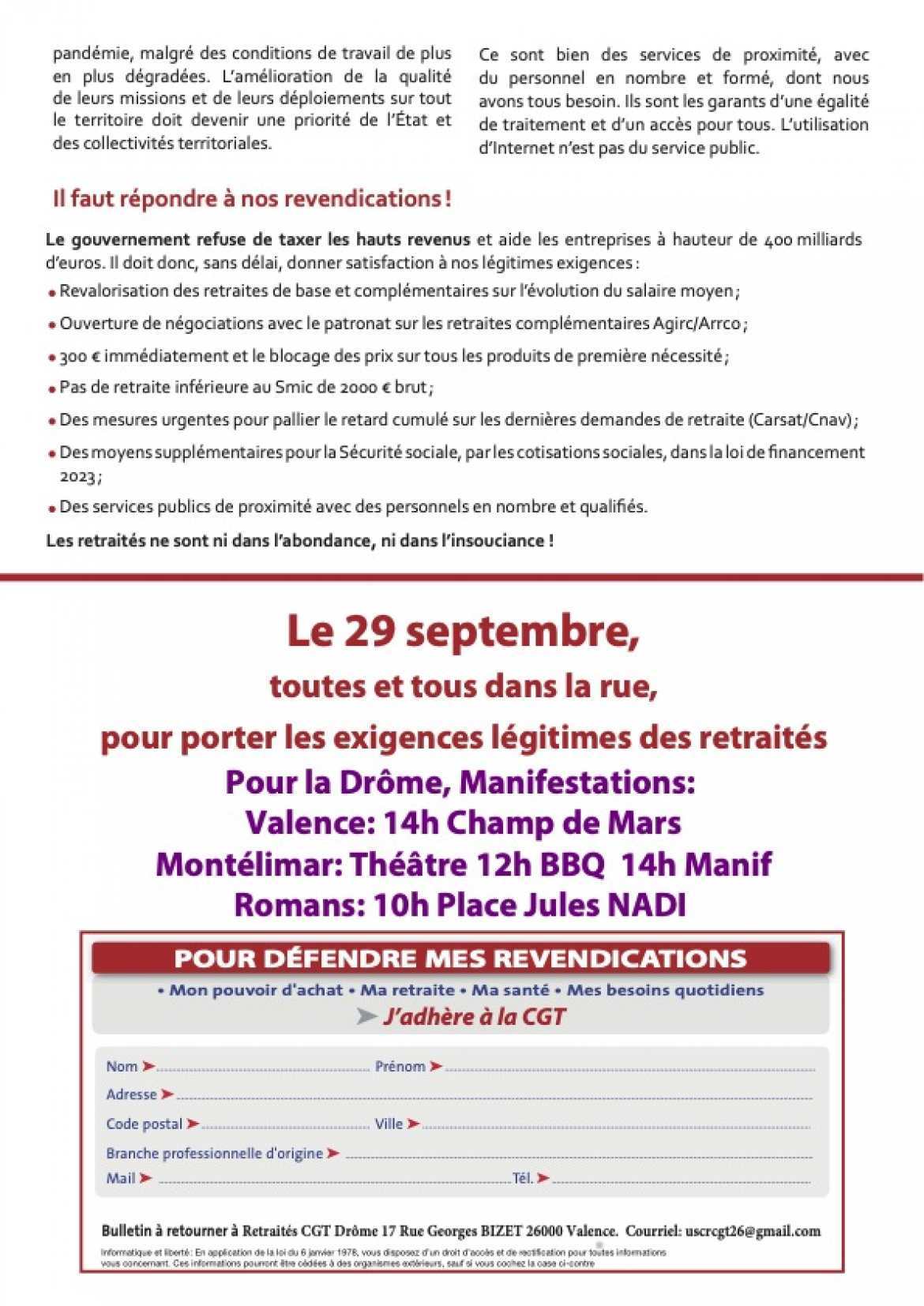 Tract UCR-CGT - 29 septembre 2022
