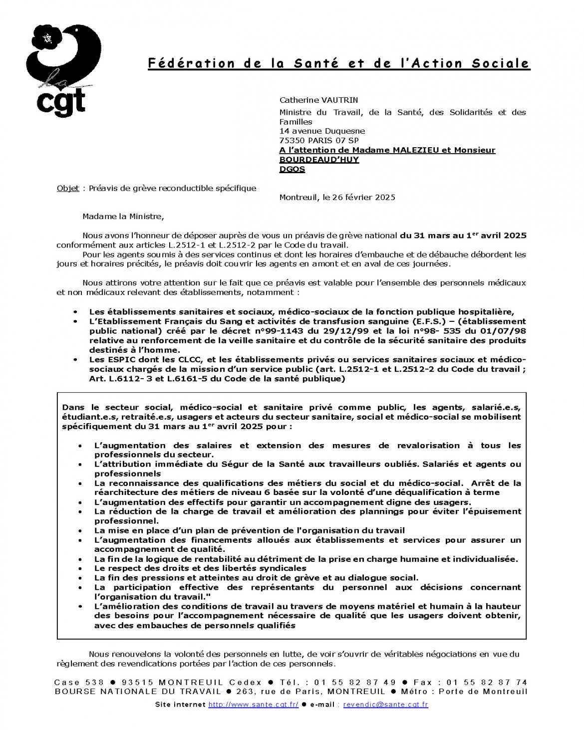 1er avril - Grève des travailleur.se.s du social et du médico-social