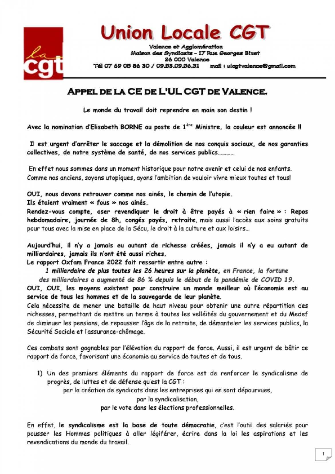 Jeudi 9 juin à 14h - Rassemblement devant le Conseil Départemental